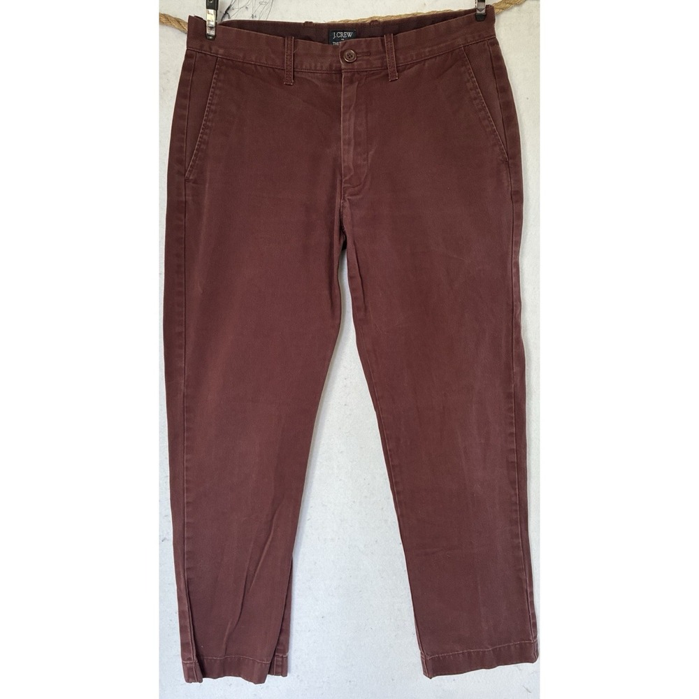 J Crew Burgundy The Sutton Colored Jeans 30x30 Mens